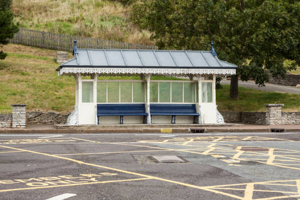 istock Bus stop shelter in United Kingdom 1063897664