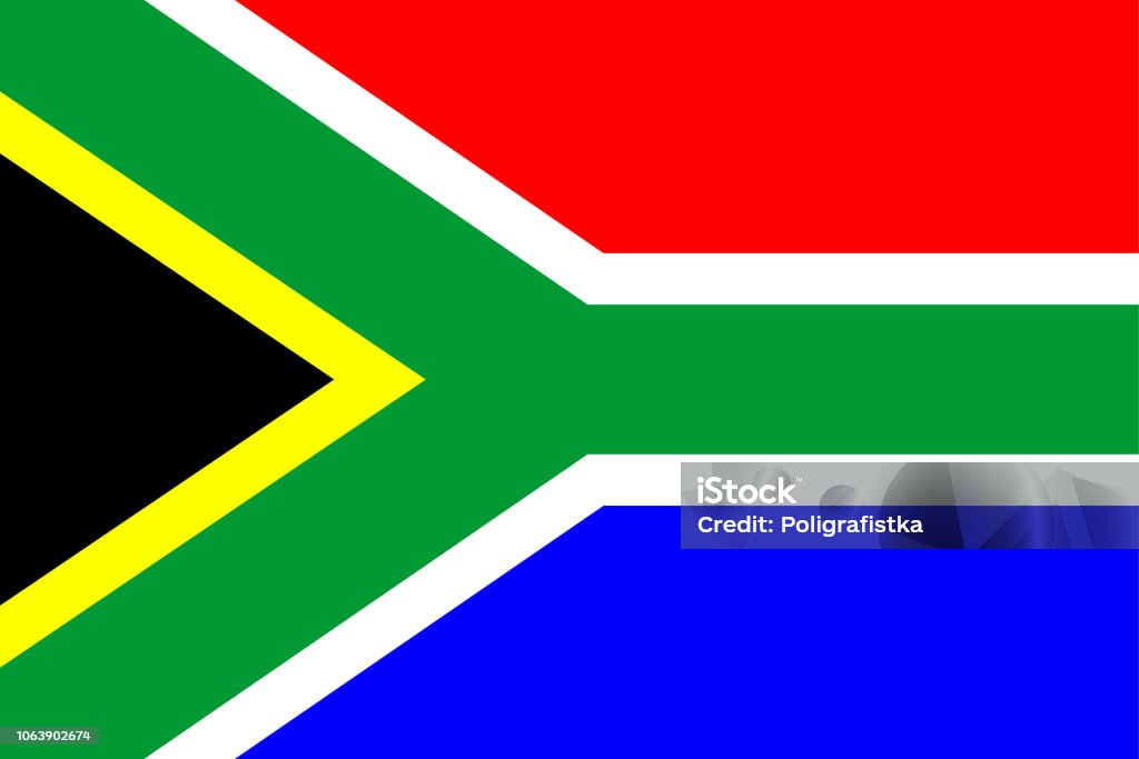 Flag of South Africa Blank stock vector