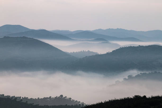istock Misty hills in the morning 1063905092