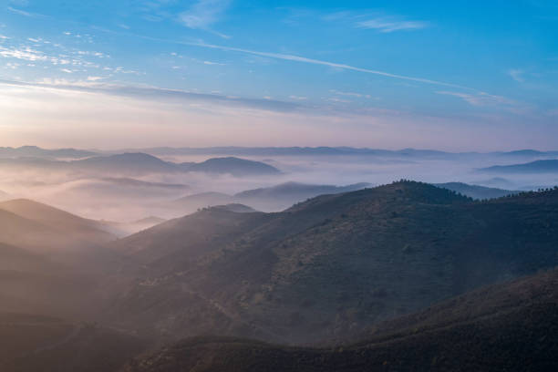 istock Misty hills in the morning 1063907318