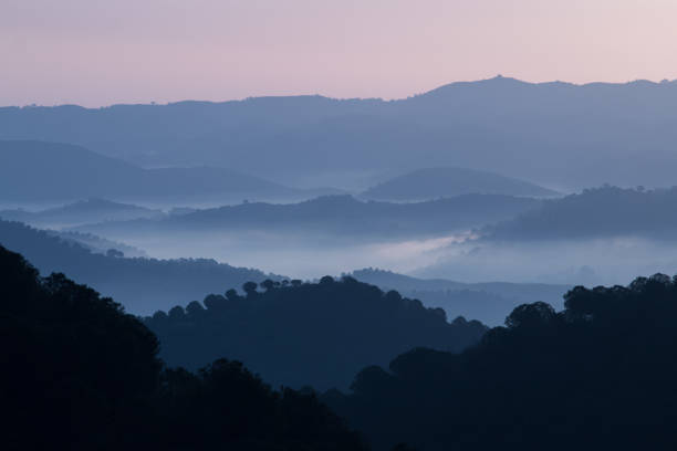 istock Foggy hills in the morning 1063907762