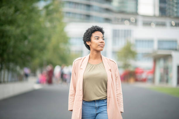 istock Woman standing on the road 1063908882