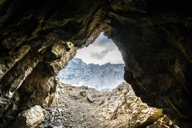 istock Mountain cave in the Dolomites 1063909282