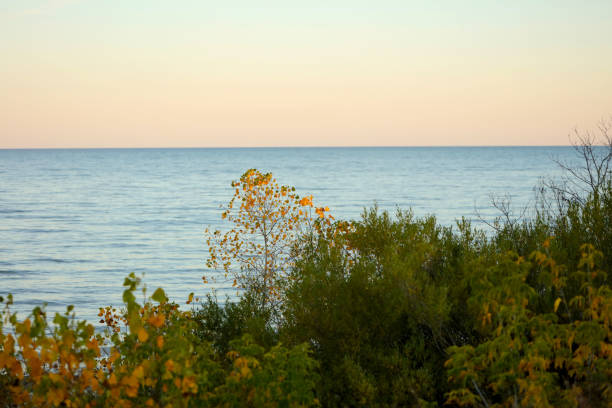 istock Autumn lake Michigan, 1063910954
