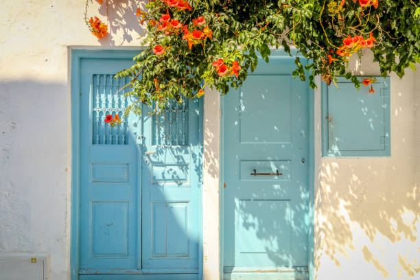 istock Traditional greek house facade, Greece 1063912058