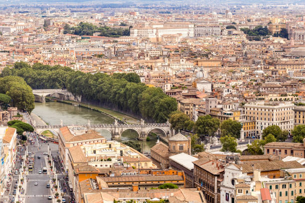 istock View of Rome from Castel Sant 1063912238