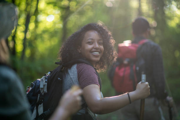 istock Woman hiking 1063914416
