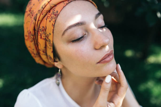 istock Beautiful lady with turban 1063923086