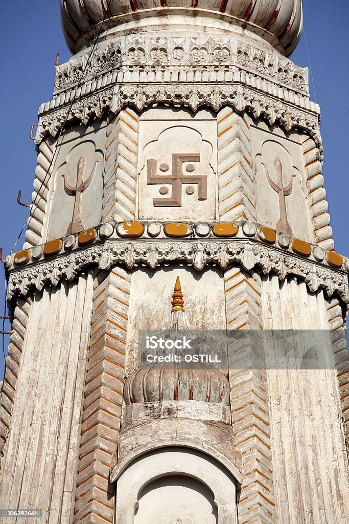 Свастика Индуистский Храм крыши Mandawa Раджастхан государства в Индии - Стоковые фото Архитектура роялти-фри