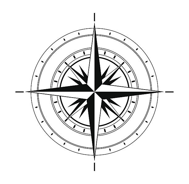 Compass Compass rose nautical compass stock illustrations