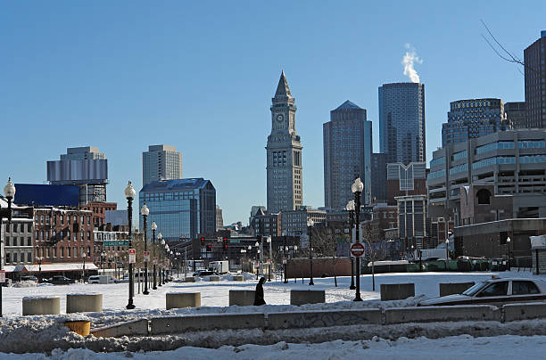 istock Boston city scenery at winter time 106393947