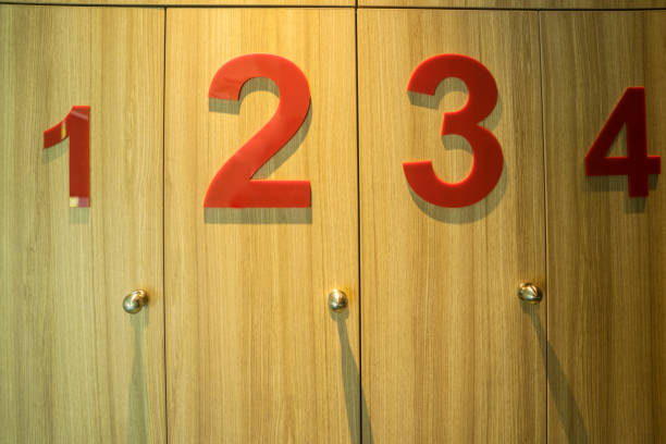 istock Wooden locker in dressing room at gym 1063945272
