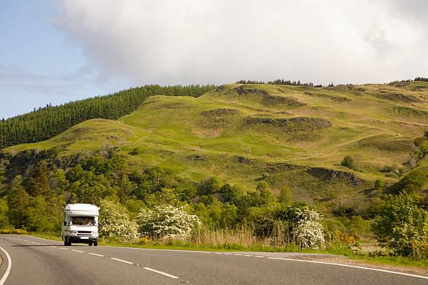 Wohnmobile camper in den highlands – Foto