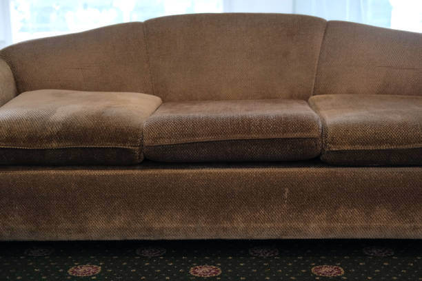 istock Living room interior with brown sofa 1063947666