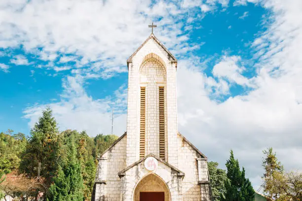 Notre Dame Cathedral in Sapa, Vietnam