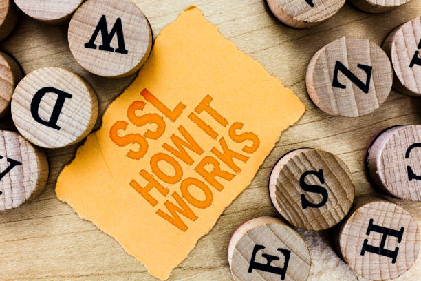 istock Handwriting text Ssl How It Works. Concept meaning session key is used to encrypt all transmitted data 1063948720