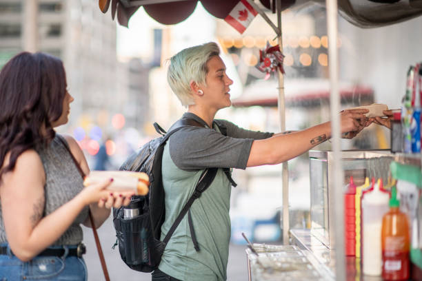istock Buying Hot Dogs 1063948784