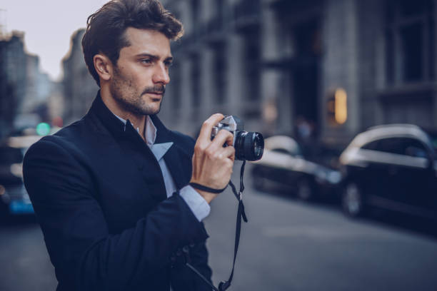 istock Modern photographer on the city 1063950598