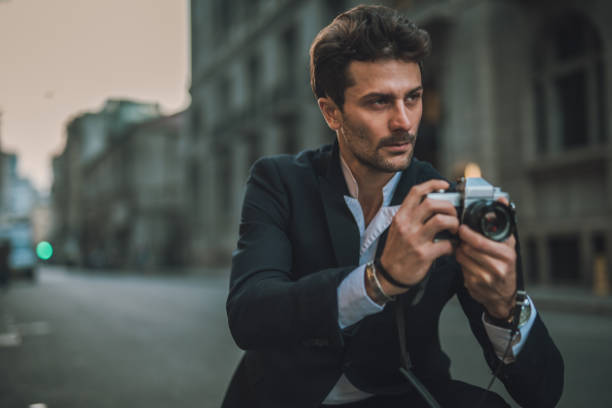 istock Modern photographer on the city 1063952978