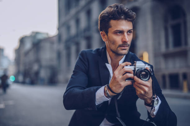 istock Modern photographer on the city 1063955978