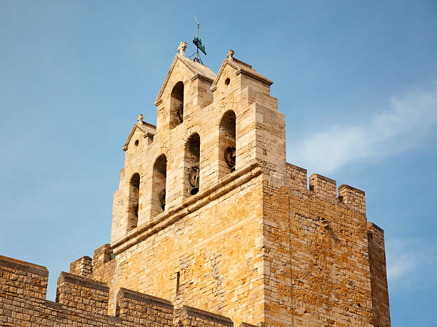 the belltower of the church at Saintes Maries de la Mer, Notre Dame de la Mer