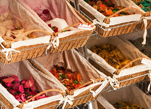 Rose petals prepared for the production of rose oil