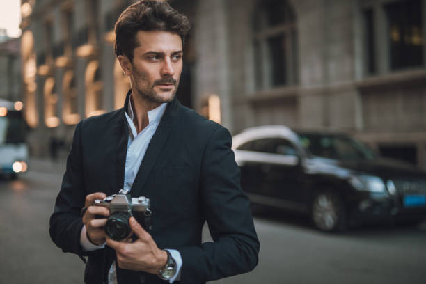 istock Modern photographer on the city 1063964080