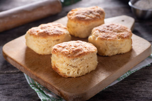 Biscuits Homemade Southern Buttermilk Biscuits southern usa stock pictures, royalty-free photos & images