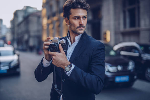 istock Modern photographer on the city 1063964252