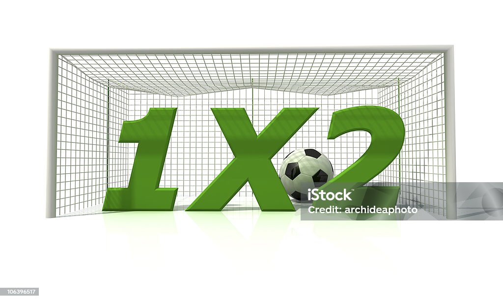 football betting conceptual image of football betting - rendering Door Stock Photo