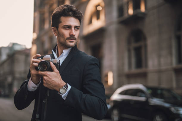 istock Modern photographer on the city 1063966198