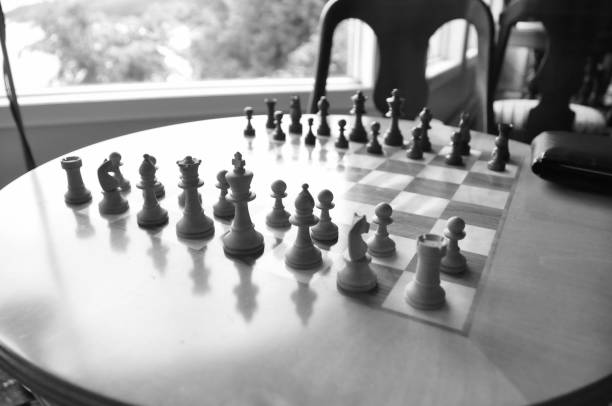 istock Chess board and pieces in a chess game 1063967522