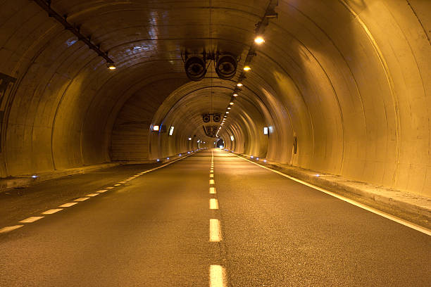 istock Underground Highway Tunnel at Night, Italy 106396768