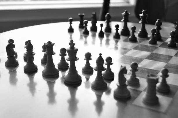 istock Chess board and pieces in a chess game 1063967706