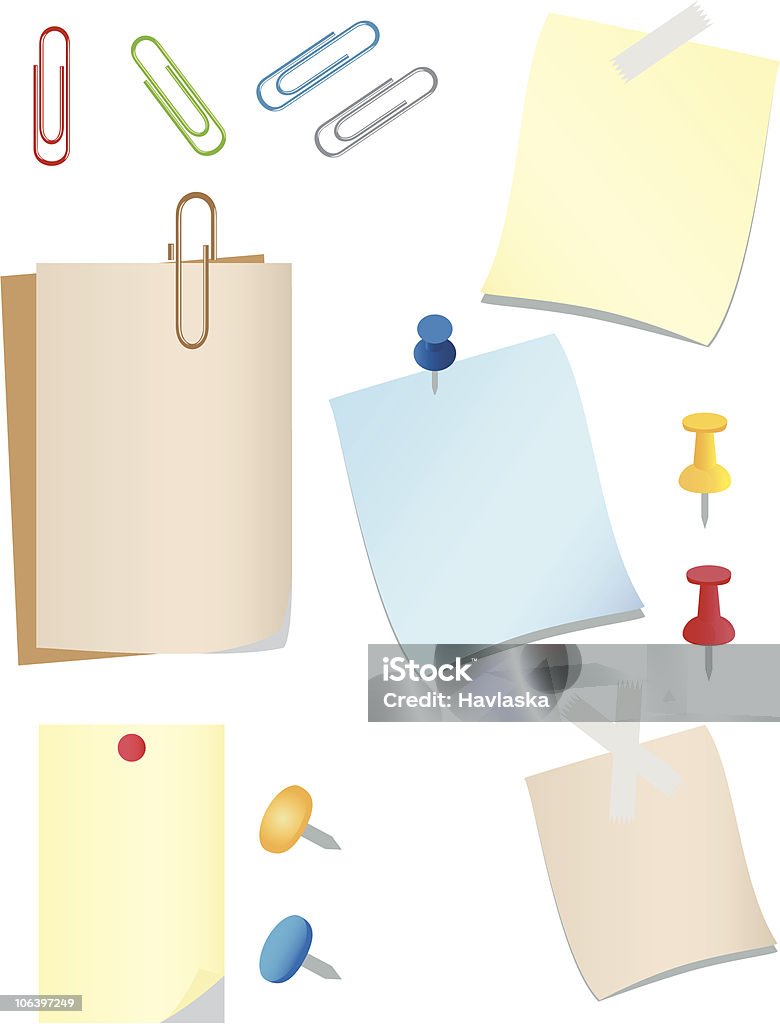 Reminder Collection Reminders Stock Illustration - Download Image Now - Adhesive Note ...