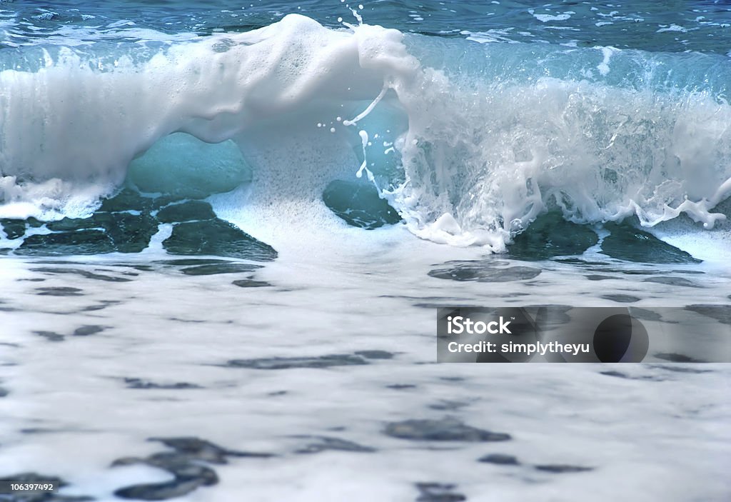 Bleu de la mer vague - Photo de Activité libre de droits