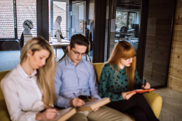 istock Candidates Waiting For Job Interview 1063983514