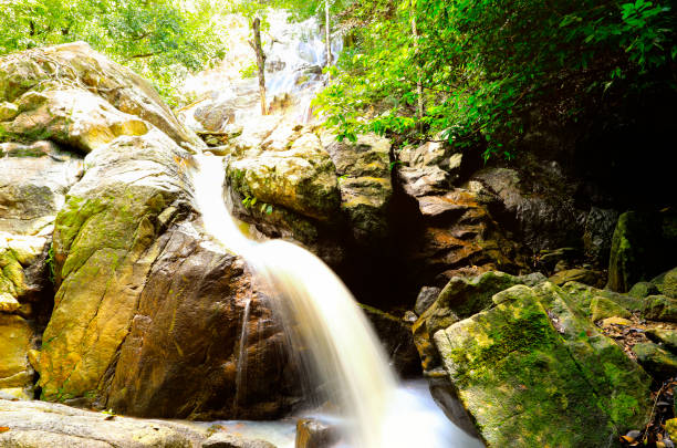 istock tan rua waterfall at koh samui,surat thani province Thailand 1063986964