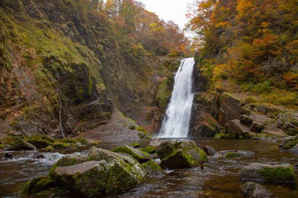 istock Akiu Waterfall in Japan 1063988382