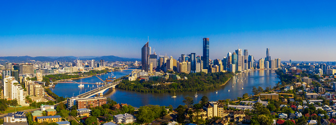 Aerial Shot of Brisbane City