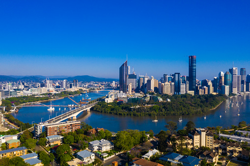 Aerial Shot of Brisbane City