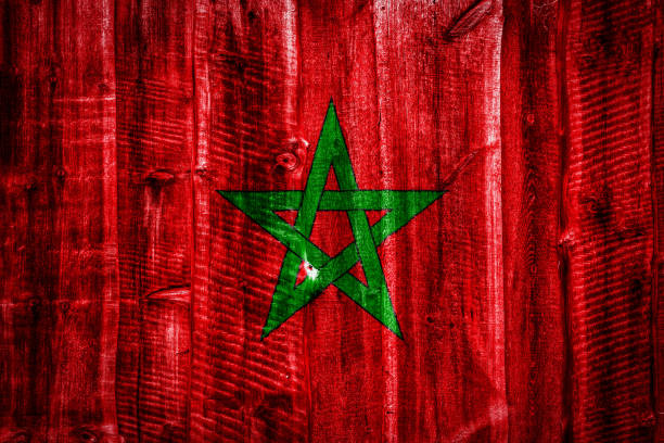 istock National flag  on textural wooden background 1063997164
