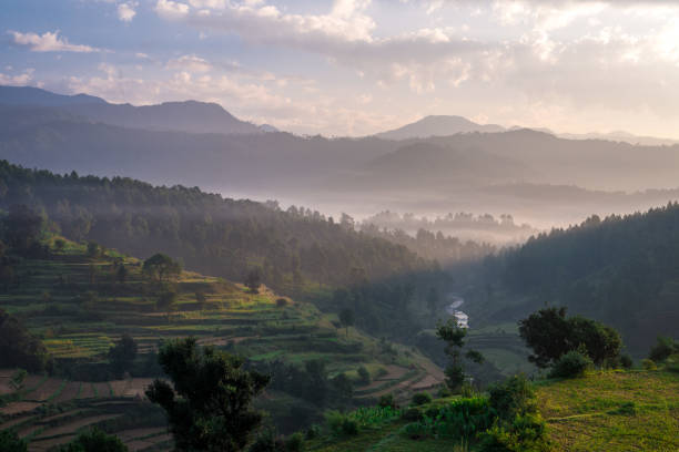 istock Sunrise - Stepping Fields in Bageshwar, Uttarakhand, India 1063998572