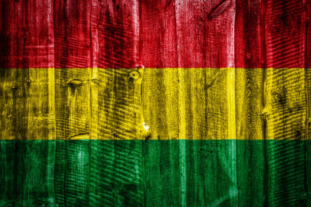 istock National flag  on textural wooden background 1064003684