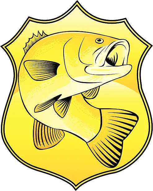 Vector illustration of BASS BADGE