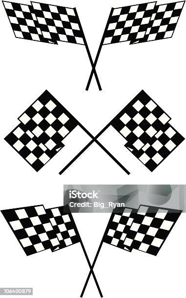 Kontroler Flagi - Stockowe grafiki wektorowe i więcej obrazów Flaga w szachownicę - Flaga w szachownicę, Benzyna, Część maszyny