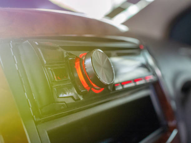 istock Vintage effect on car audio device close up 1064012260