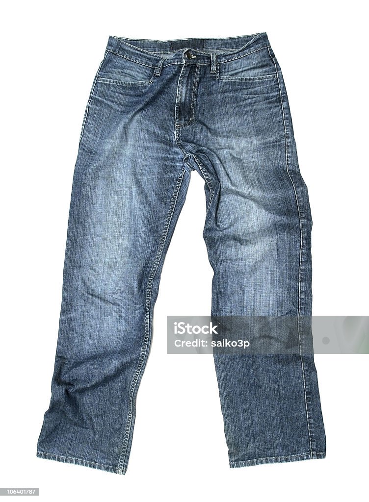 Jeans isolato - Foto stock royalty-free di Abbigliamento