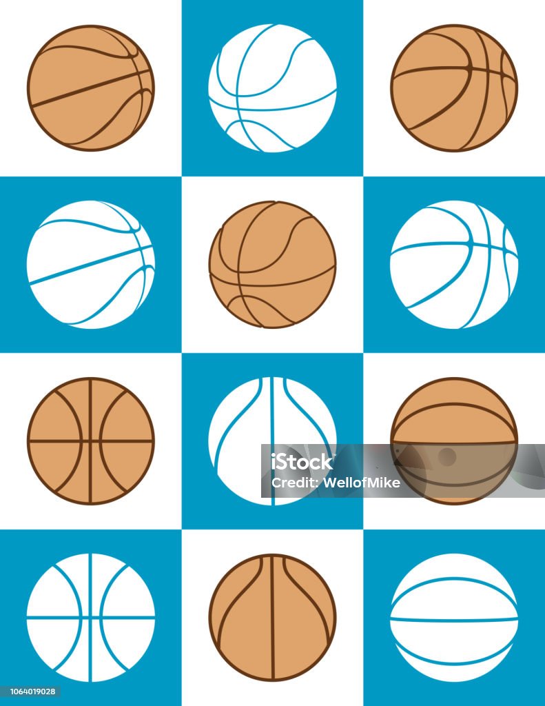 Simple Basketball C Assorted Angles Of Simple Basketball Stock Illustration - Download ...