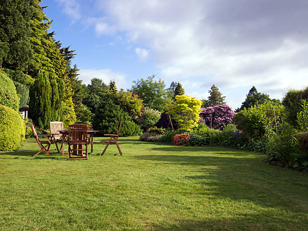 English Garden stock photo